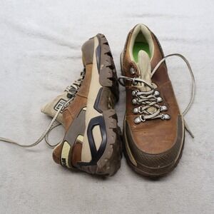 Caterpillar Men 8.5 Work Boots Brwn Antidote Leather Industrial Steel Toe Safety